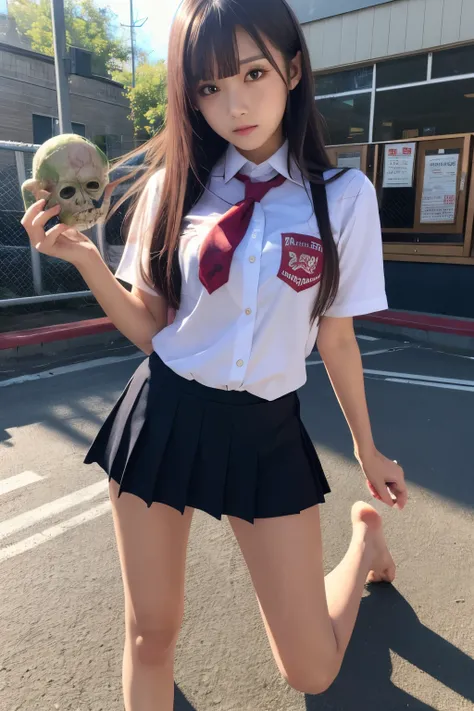  high image quality、Genuine、Valuable、 artistic、 Symmetry、nice chest、 Beautiful Pretty Girl、 cute face、Pretty girl with long hair、Beautiful legs barefoot、 mental breakdown 、 zombie high school girl、 zombie high school girl、 zombie high school girl、 zombie h...