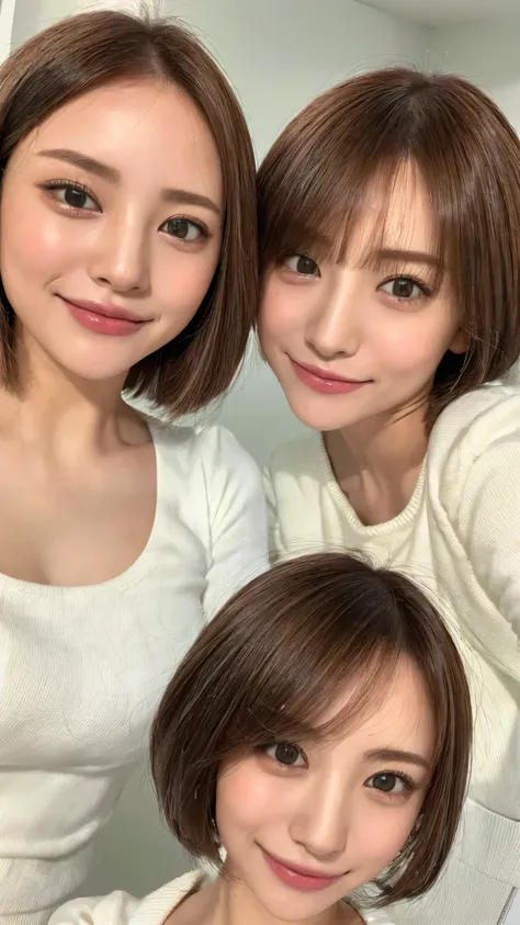 ( masterpiece:1.3), (8k, Photoreal, RAW Photo, Highest Quality: 1.4), Japanese High School Girls、( Search 。 hairstyles are random:1.2)、Chest:1.5、 super detailed face、eye for details、 double eyelids、Chest to Chest、 sharp concentration:1.2、 beautiful wo...