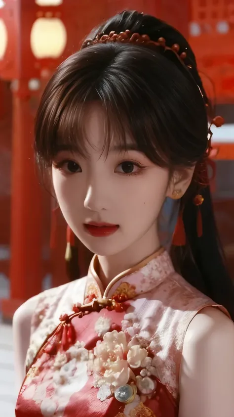 Hanfu,palace,穿Hanfu的女孩,Wearing ancient Chinese clothing,Traditional Chinese Clothing,Ancient Chinese Clothing,Ancient Chinese Princess,Chinese,Shoulder,Beth,( masterpiece),( highest quality:1.1),( Very detailed), BEST ILLUSTRATION , exquisite details ,(por...