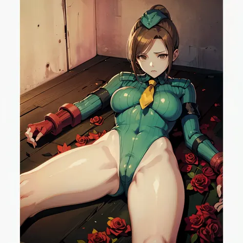 ultra highres, 4K, beautiful legs, perfect legs, Nice hands, Perfect hand, Masterpiece, Best Quality, Highly detailed, illustration, absurdres, perfect anatomy, street fighter, doll suit, shadaloo doll, (((dollsuit))), expressionless, blank eyes, looking a...