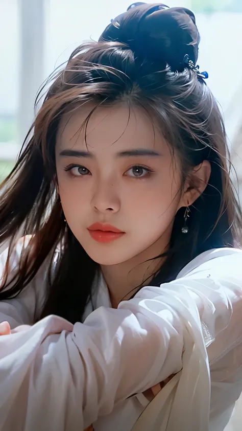 chinese ghost story,
(King of Juksian:1.1),(Ni Xiaochen:1.2),Chenbyohun,1 woman,alone,black hair,long hair,hair bun,mole,realistic,clothes,jewelry store,Lips,earring,hair bun,중국clothes,Hanfu,looking for_consolation~toion,beautiful detailed eyes,고대 중국 cloth...