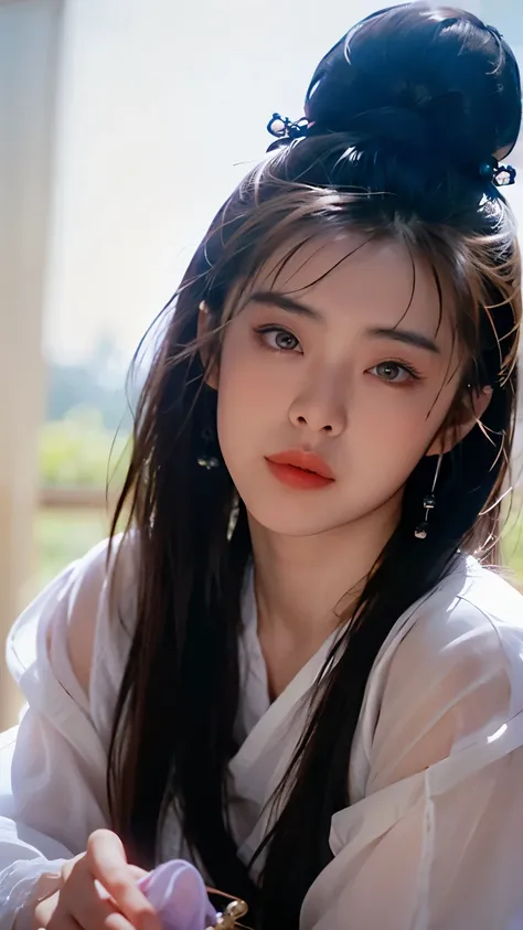 chinese ghost story,
(King of Juksian:1.1),(Ni Xiaochen:1.2),Chenbyohun,1 woman,alone,black hair,long hair,hair bun,mole,realistic,clothes,jewelry store,Lips,earring,hair bun,중국clothes,Hanfu,looking for_consolation~toion,beautiful detailed eyes,고대 중국 cloth...