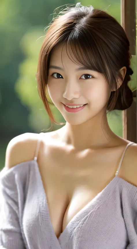 masterpiece,best quality,(Japanese girl),((Beautiful girl)),cleavage,(off shoulder:1.2),(perfect body beauty:1.2),(shy smile),