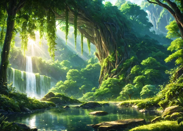 (forest, lake, day, sunny, spring, nature, green theme),
vibrant colors, dreamlike atmosphere, intricate details, ethereal lighting, ethereal beauty, magical visions, whimsical elements, mesmerizing surrealism, captivating imagination, awe-inspiring beau...