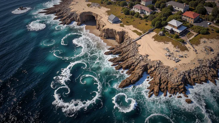 
Ultra-wide fractal seascape shot on Hasselblad X2D 100C with XCD 21mm lens at f/8, 21:9 aspect ratio


[Endless Fibonacci spirals emerging from turbulent foam] forming fractal coastline where [13 primary spirals dominate foreground] with [144+ dissolving ...
