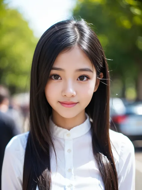 (Best quality, Masterpiece, Ultra High Resolution, (Photorealistic:1.4), Raw Photo, depth of field, professional lighting), (1girl, ((15-years-old)), ((most famous Japanese idol)), ((wearing most adorable outfits with long sleeved)), looking at viewer, (in...