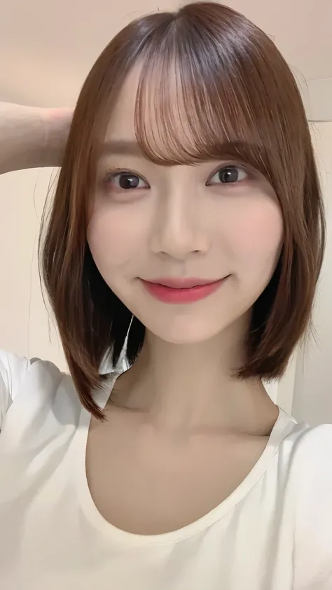 ( face :1.2), (( top quality , 8k, masterpiece :1.3)), sharp concentration :1.2, in、 perfect figure :1.4, Slim Abs :1.2, (( black bob hair, big breasted :1.0)), hotel:1.2, high resolution face and skin texture , beautiful eyes, double ey...