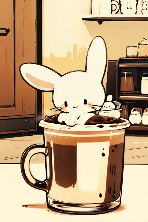  coffee色のうさぎ、 coffee