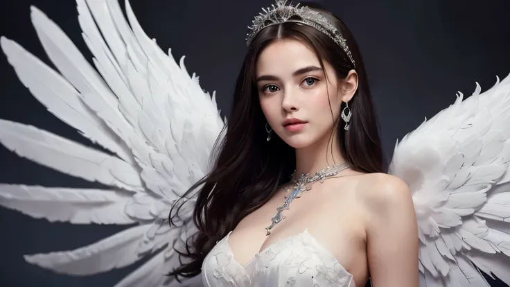 (born, top quality, Masterpiece:1.5), ( Realistic Like the Picture Complicated Details :1.2) Super high resolution, one absurd girl, beautiful face, round face, purple, fine eyes, symmetrical eyes, silver-haired fairy shining on her face magic monochr...