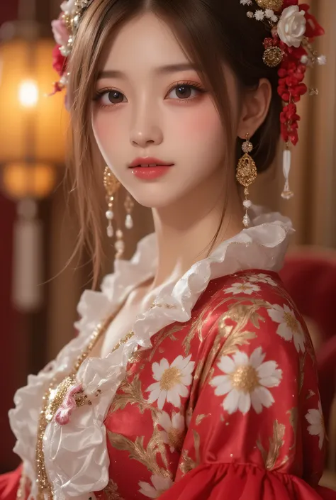 cute beautify young pretty chinese idol is smile and wear beautify outfits and beautiful dress, reflecting the cultural essence of the location.

🌍 Randomized Travel Theme:
She is gracefully dressed in an outfit inspired by a randomly selected world cultur...