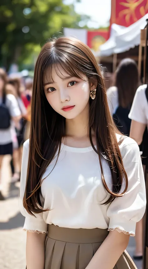  top quality,  Masterpiece 、 actual photo  、The most beautiful girl in the world 、 Cute looks、 Slender 、  perfect beautiful face   、  perfect and beautiful eyes   、   perfect and beautiful double eyelids  、   Fashion Model  、 Cute looks、   light brown hair...