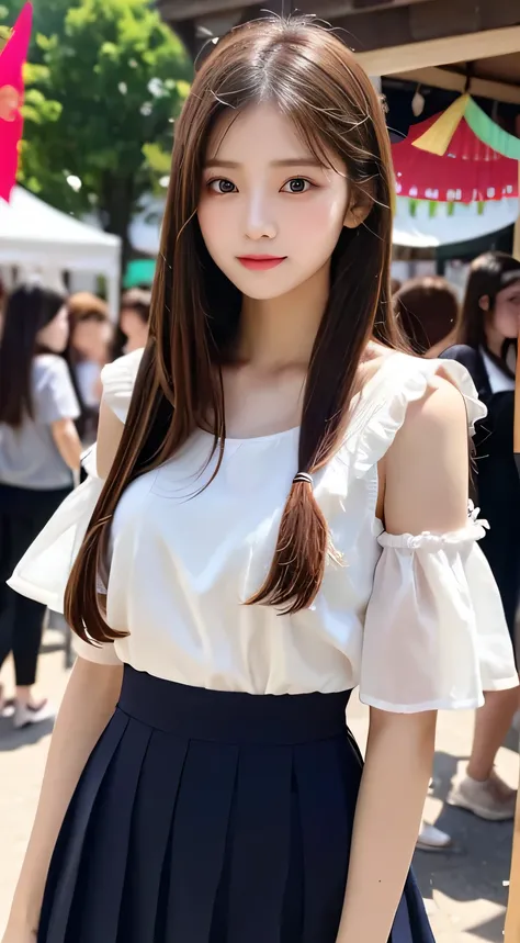  top quality,  Masterpiece 、 actual photo  、The most beautiful girl in the world 、 Cute looks、 Slender 、  perfect beautiful face   、  perfect and beautiful eyes   、   perfect and beautiful double eyelids  、   Fashion Model  、 Cute looks、   light brown hair...