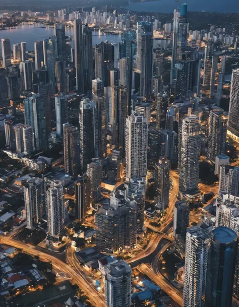 Create a beautiful, well-detailed, high-quality image of real Panama City, (ultra 8k city-style )