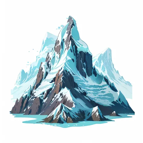 a close up of a mountain with a snow covered peak, with a snowy mountain and ice, ice mountains in the background, icy mountains, icy mountains in the background, snowy mountain background, large mountain, giant imposing mountain, snowy mountain, snowy pea...