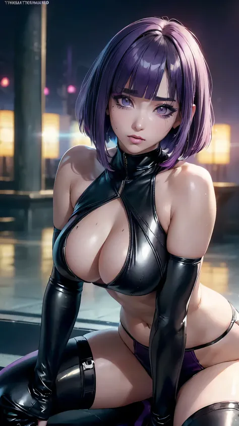 DIGITAL art, CYBERPUNK 2077 LANDSCAPE , final fantasy 7 remake 3d cgi, (((Perfect masterpiece, highly detailed, 8K high resolution))),Extremely detailed 8K, Beautiful girl with voluptuous body, (Ultra HD, Ultra-detailed, Highly detailed, Highly realistic, ...