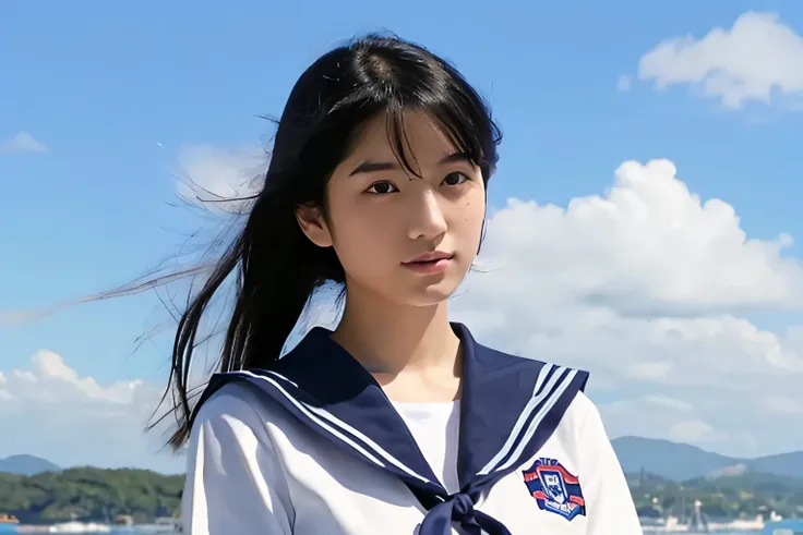 Michiko Yoshise１７ and put on a 、 sailor suit
