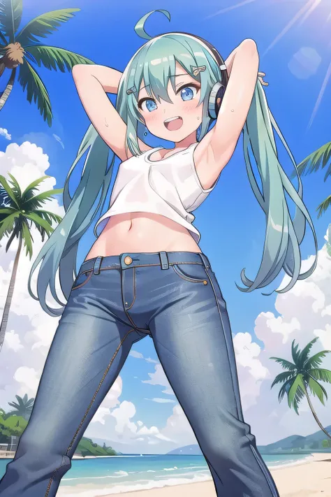 masterpiece,best quality,ultra detail, ((Perfect Face, Perfect Arms, Perfect hands, Perfect Fingers)), 1girl, 14yo, petite, ((round face, ecstasy, orgasm face, drooping eyes, shame smiling, blush)), dropping eyes, sleepy, Open mouth, ((White teeth)), backg...