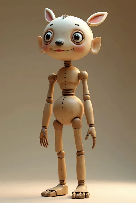 A 3D character in a puppet