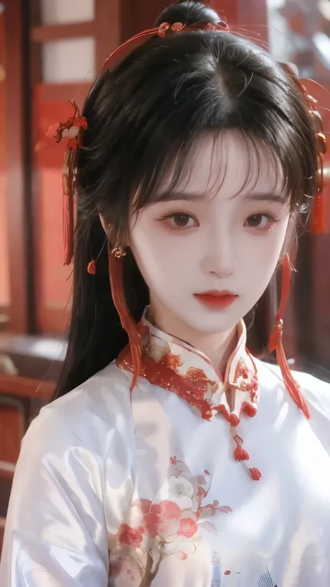 Hanfu,palace,穿Hanfu的女孩,Wearing ancient Chinese clothing,Traditional Chinese Clothing,Ancient Chinese Clothing,Ancient Chinese Princess,Chinese,Shoulder,Beth,( masterpiece),( of the highest quality:1.1),( Very detailed), BEST ILLUSTRATION , exquisite detail...