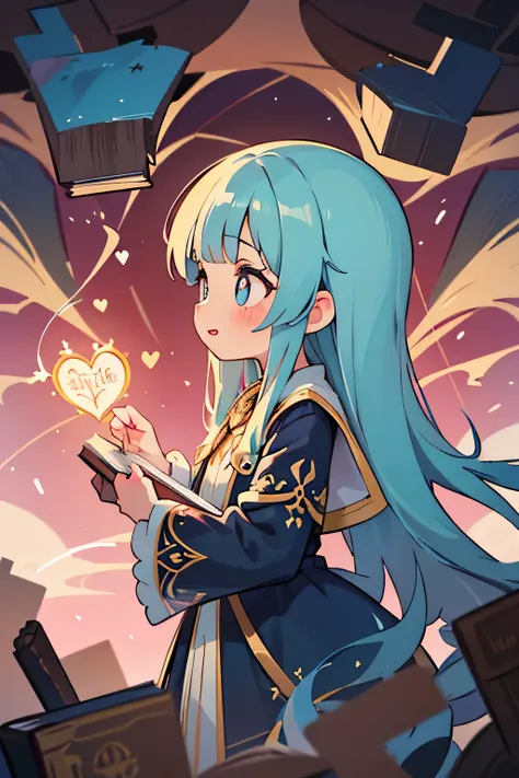 Masterpiece, best quality, extremely detailed, (illustration, official art: 1.1), (((((1 girl))))), ((light blue long hair))), light blue hair, , ((blush)), cute face, big eyes, tareme, masterpiece, best quality, ((a very delicate and beautiful girl)))), ,...