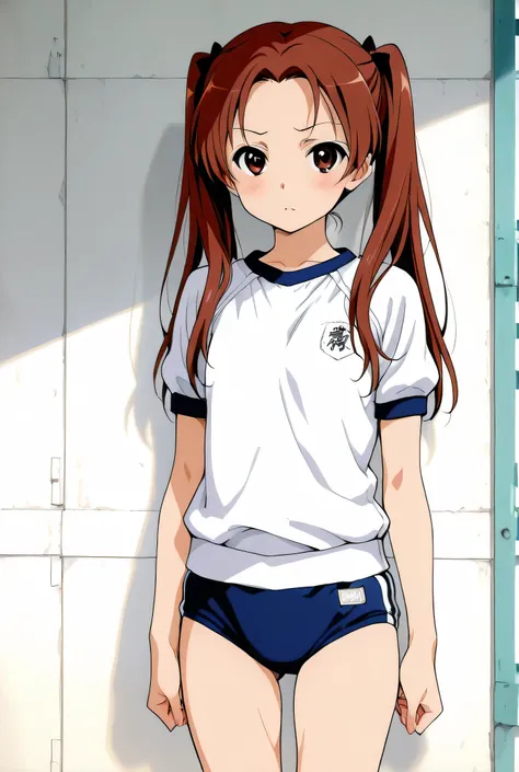 kadotani anzu,gym uniform,  Buruma,1girl,alone,