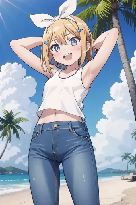 masterpiece,best quality,ultra detail, ((Perfect Face, Perfect Arms, Perfect hands, Perfect Fingers)), 1girl, 14yo, petite, ((round face, ecstasy, orgasm face, drooping eyes, shame smiling, blush)), dropping eyes, sleepy, Open mouth, ((White teeth)), backg...