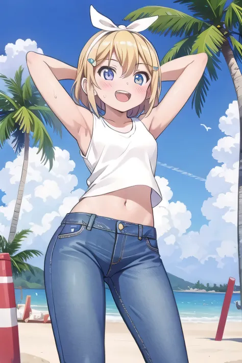 masterpiece,best quality,ultra detail, ((Perfect Face, Perfect Arms, Perfect hands, Perfect Fingers)), 1girl, 14yo, petite, ((round face, ecstasy, orgasm face, drooping eyes, shame smiling, blush)), dropping eyes, sleepy, Open mouth, ((White teeth)), backg...