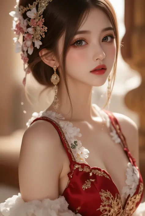 Pretty cute beautiful Chinese lady idol wear outfits and dress, reflecting the cultural essence of the location.

🌍 Randomized Travel Theme:
She is gracefully dressed in an outfit inspired by a randomly selected world culture, blending traditional attire w...