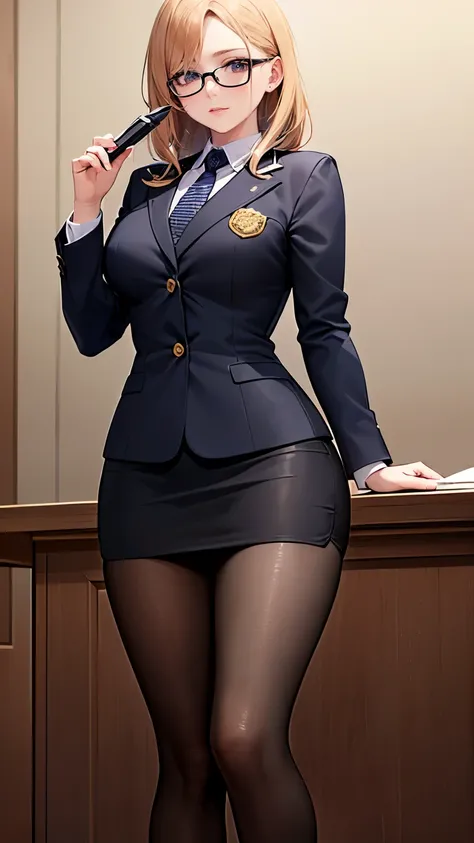 ((Masterpiece, top quality, high resolution, highly detailed CG unified 8K wallpaper)), (huge stunning goddess shot, very hot and sexy, jaw-dropping beauty, perfect proportions, beautiful body, slim body beauty:1.3), (Female lawyer, persuading jurors in co...