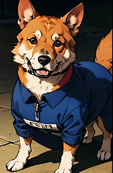 dog wearing Detective outfit, 