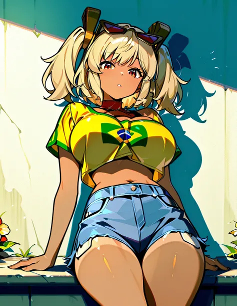 masterpiece, best quality, high resolution, absurdres, masterpiece, best quality, very aesthetic, absurdres, best quality, masterpiece, best quality, high resolution, newest, official style, anime screncap, Burnice White,blonde_hair, long_hair, twintails, ...