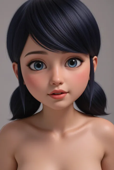 1girl, Solo, High Resolution, Masterpiece, Anatomically Correct, Accurate, Best Quality, real life style, black hair, blue eyes, tween