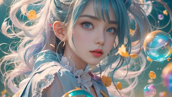 (masterpiece), (Highest quality), (Very detailed), (Disheveled Hair), (shape), (One Girl), (Fashionable clothes), Are standing, Fashion Model, Beholder, (interview), (Simple Background), Beautiful and beautiful eyes, Delicate and beautiful face, floating, ...