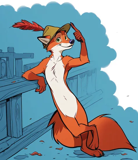 NickWilde, alaskan malamute, solo, detailed, detailed face, detailed eyes, anthro body, male, adult, very muscular:1.1, cartoon shading, cel shaded:1.0, flat colors, shirtless, wfa style, negger style, cartoony anatomy, above waist, looking at viewer, arms...