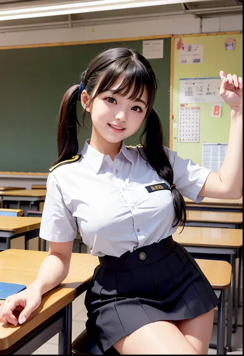 ( best quality, masterpiece:1.3,  super high resolution ),( very well detailed、 caustics) ( by Nomi:1.4, RAW shooting、)Ultra- by Nomi Capture、 very well detailed、 natural skin texture with fire all around、 masterpiece、( Japanese girl in uniform in a high s...