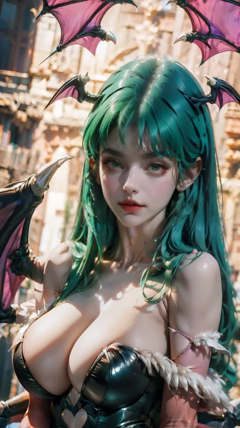 Morrigan is very hot. busty. cutout. production