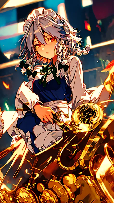 Sakuya Jurokuya, the chief maid of the Red Devil who appears in Touhou Project