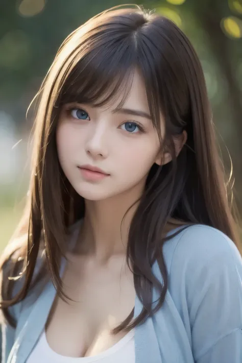   high quality , 最  high quality ,  Photo by Nomi,   RAW Photo ,   by Nomi, Ultra- by Nomi 8K CG,  more  Details,    high definition  ,  masterpiece,   1 girl, 18 years old, Beautiful face of a woman,  Soft Face ,   elegant  ,   long hair,   blue eyes, Lig...