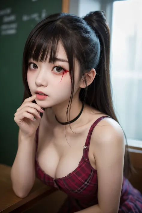  high definition、 real 、 cute face , cute face 、 beautiful girl、 beautiful women,Chestが, 可愛い beautiful girl、 cute high school girl with strawberry pattern、Chest、Spiritual、 horror、 Ghosts、 grotesque、 zombie high school girl、I tried dying all at once、 cute h...