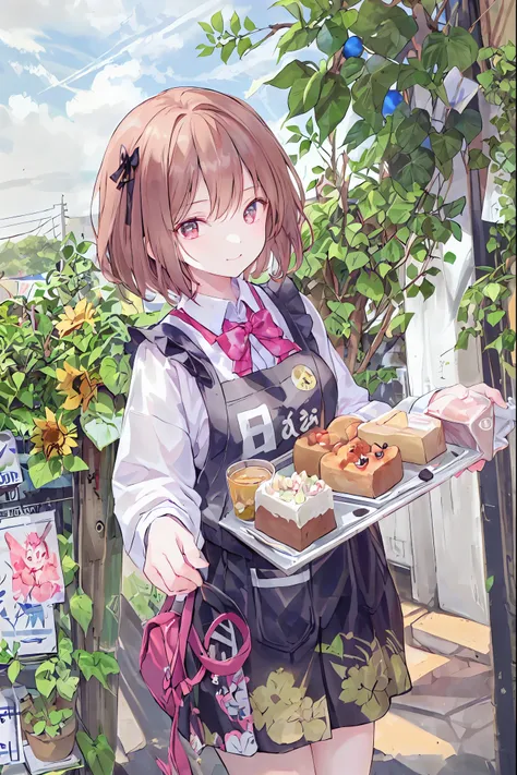 A small cafe in the woods.   A stylish cafe with a terrace nestled quietly in the woods.   Starting with delicious coffee 、 where the colors shine visibly  .,  cake,  sandwich , And spaghetti .  The smile of the clerk wearing an apron is very nice .、Very p...