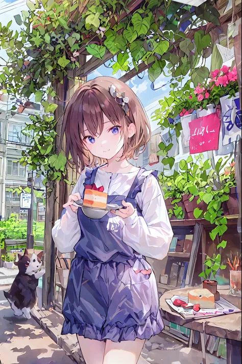 A small cafe in the woods.   A stylish cafe with a terrace nestled quietly in the woods.   Starting with delicious coffee 、 where the colors shine visibly  .,  cake,  sandwich , And spaghetti .  The smile of the clerk wearing an apron is very nice .、Very p...