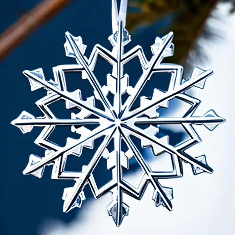 close up of a snowflake.