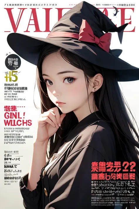 masterpiece,girl,petite,pale skin,realistic,15歳,face,little witch,magazine cover