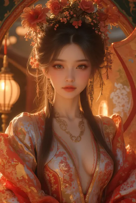 Pretty cute beautiful Chinese lady idol wear outfits and dress, reflecting the cultural essence of the location.

🌍 Randomized Travel Theme:
She is gracefully dressed in an outfit inspired by a randomly selected world culture, blending traditional attire w...