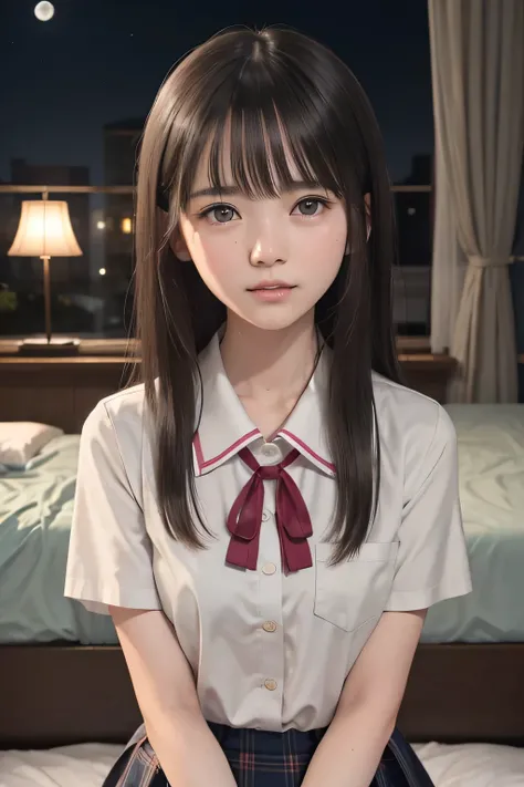 (masterpiece, Best Quality, 8K,Raw photo, High resolution:1.5), (1 girl, upper body, kneeling on the floor, Restrained girl, a girl is crying, arms behind back:1.6), (crying, sobbing, tearing, tearful, full-face blush, embarrassed, shyness), (dark backgrou...