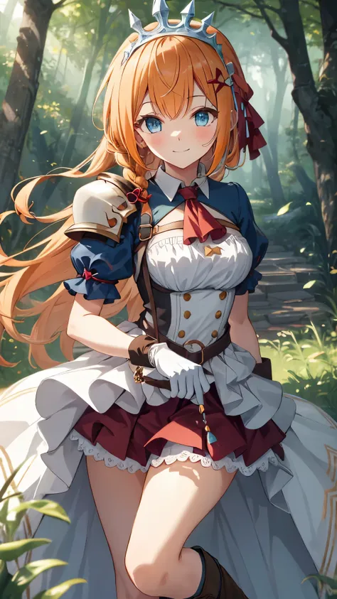 masterpiece, best quality, ultra-detailed, illustration, extremely delicate and beautiful, (beautiful detailed eyes), extremely detailed face, extremely detailed CG, (perfect anatomy), 16k, anime face, Pecorine(Princess Connect!), 1 girl, cute face, blue e...