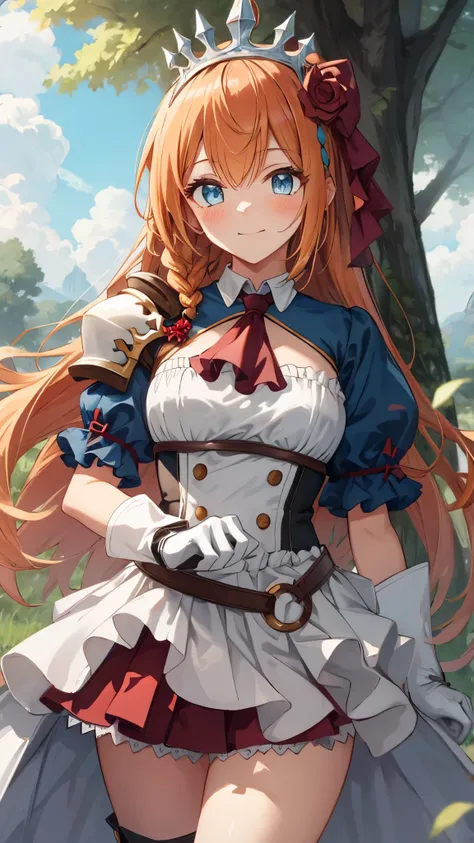 masterpiece, best quality, ultra-detailed, illustration, extremely delicate and beautiful, (beautiful detailed eyes), extremely detailed face, extremely detailed CG, (perfect anatomy), 16k, anime face, Pecorine(Princess Connect!), 1 girl, cute face, blue e...