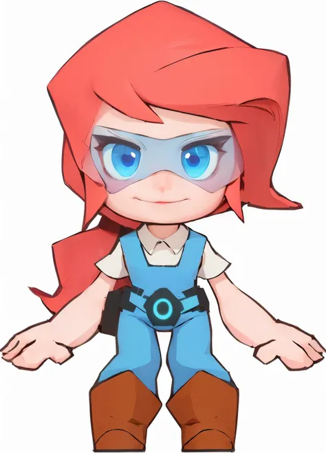 cartoon character of a girl with red hair and blue eyes, Hero 3D fan art, Actress, Actress 👀 :8, Video Game Characters, Anya from Spy x Family,  Red Cliff, advanced digital  Red Cliff art, Characters in Among Us, Video Game Characters, Official character i...