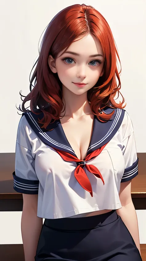 (highest quality, 8K, 32k, masterpiece, nffsw:1.2), (RAW photo), (realistic), (Photoreal:1.2), (High resolution), Super detailedな, very beautiful face and eyes, 1 girl,  round and small face, big breasts thin waist、(((small breasts)))、(((white wall backgro...