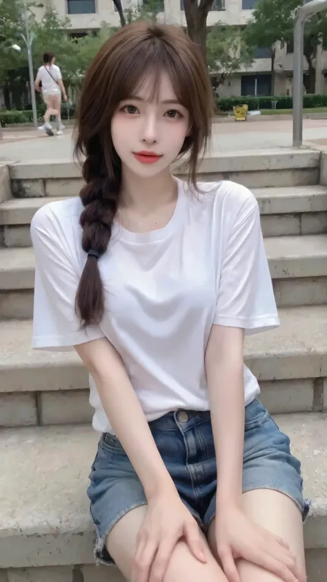 super detailed: 1.5, high resolution, sharp focus: 1.5, of the highest quality, Realism, Dim lighting : 1.2, Depth of Field, Bokeh, Beautiful Detailed Face , fair skin: 1.2, Natural neck length, Beautiful Hands , perfect figure, anatomically correct...